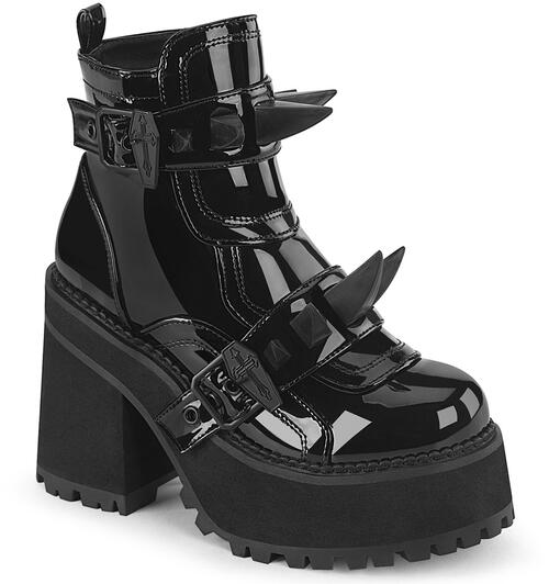 ASSAULT-72 Large Spike Patent Platform Boots