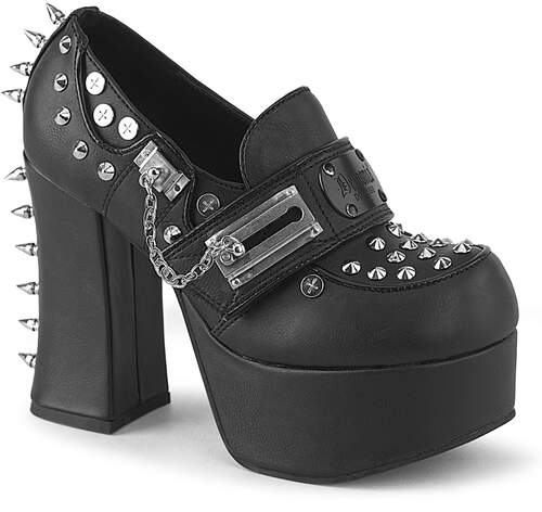 【カーミー】‪☆モノトーンティアードサロペ CHARADE-32 Platform Shoes – 4 1/2