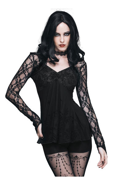 Nova Gothic Women's Lace Top