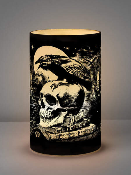 Poe's Raven Gothic Candle Holder as a gift