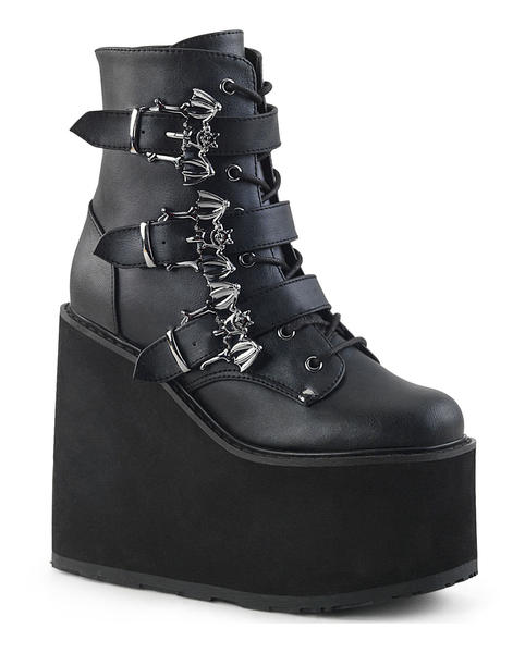 国内未入荷 DEMONIA ブーツ チェーン パンク コウモリ バット swing-103-bat-buckle-boots.jpg