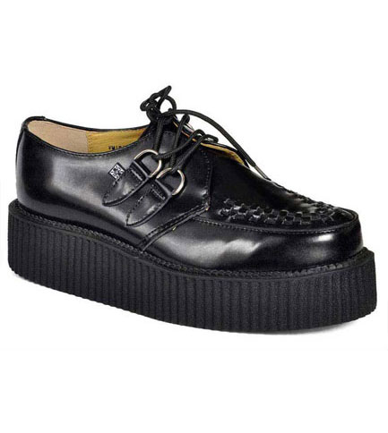 T.U.K. A6802 - Black Leather Creepers