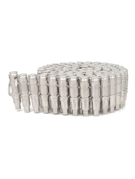 .223 Bullet Belt No Tips, all silver