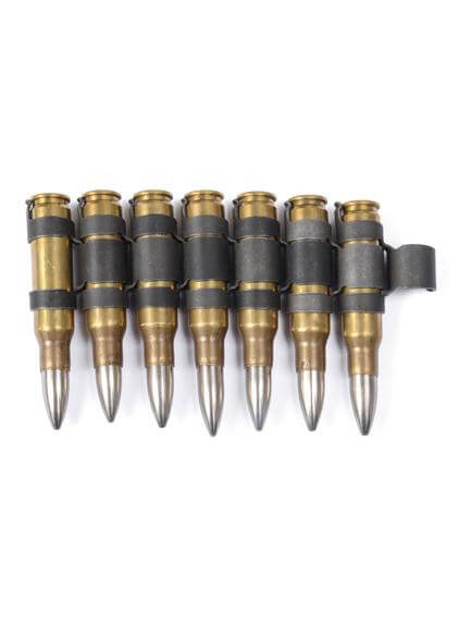 308 Brass Black and Nickel Bullet Belt Extension