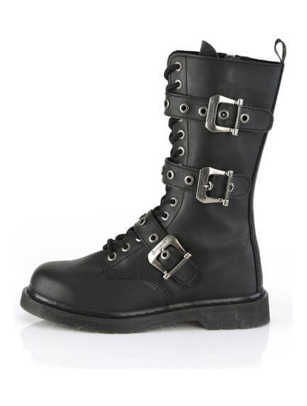 Demonia BOLT-330 3 strap combat buckle boots