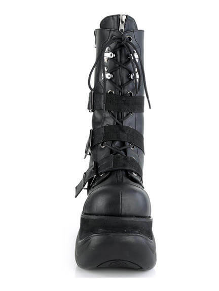 BOXER-230 Men's Black Platform Boots
