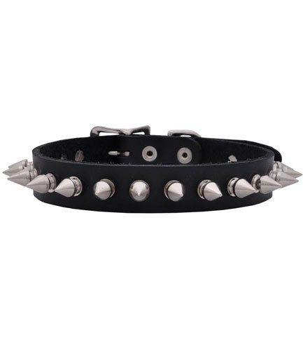 CLR1 Multi Spiked Leather Choker