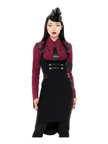 Darkwave Division Midi Skirt