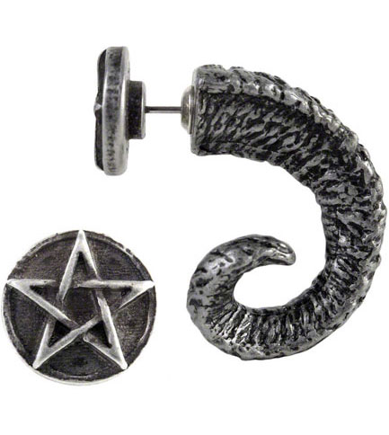 Magic Ram's Horn Earring Stud