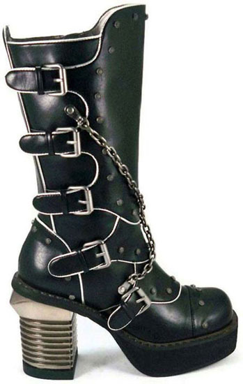 formal chain boots for men