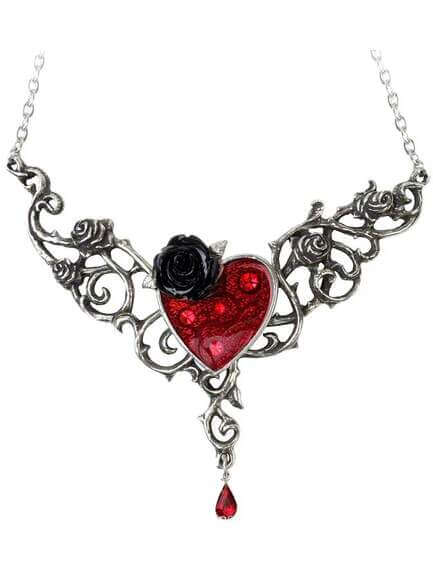 The Blood Rose Heart Necklace