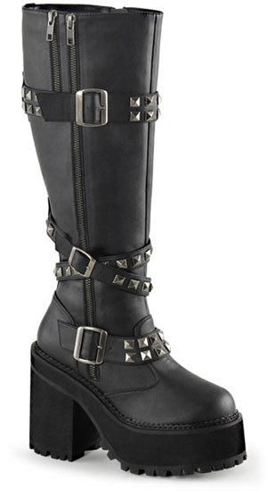 ASSAULT-203 Black Vegan Boots