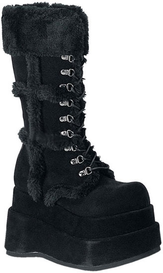 BEAR-202 Fauxfur Platform Boots