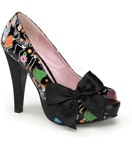 BETTIE-13 Day of the Dead Heels
