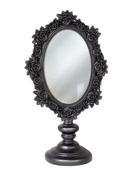 Black Rose Dressing Table Mirror