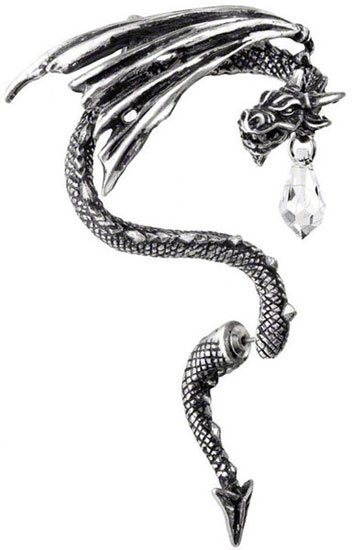 Crystal Dragon Earring Cuff
