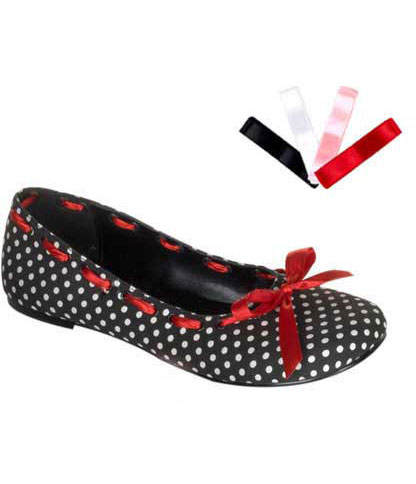 polka dot ballet flats