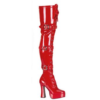 ELECTRA-3028 Red Patent Boots