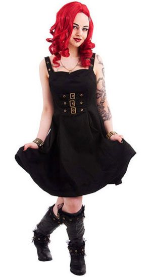 Golden Steampunk Dress