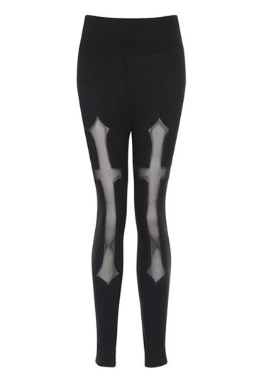 Gothic Hades Cross Leggings