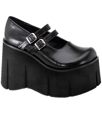 KERA-08 Black Platform Shoes