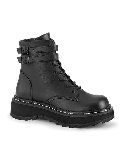 LILITH-152 Black Platform Boots