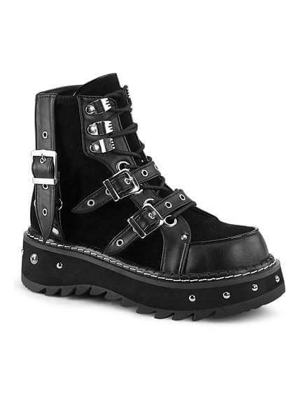 LILITH-278 Metal Studded Ankle Boot
