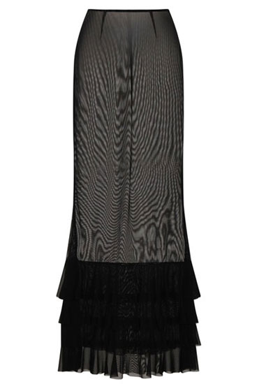 Lilith Mesh Maxi Trumpet Skirt