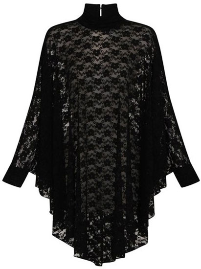 Gothic Lydia Lace Drape Dress by Necessary Evil