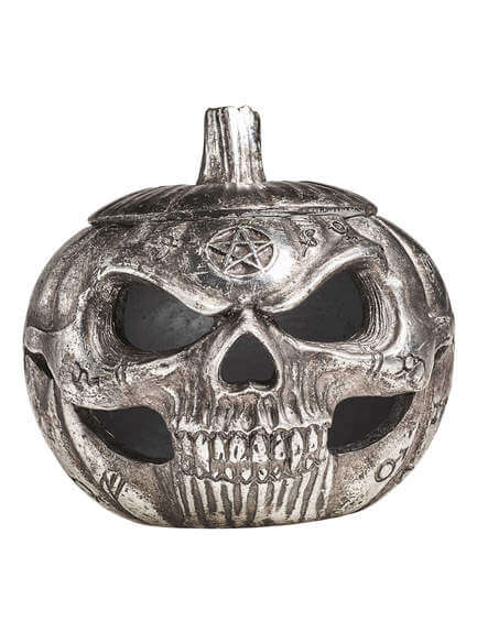 Pumpkin Skull Pot