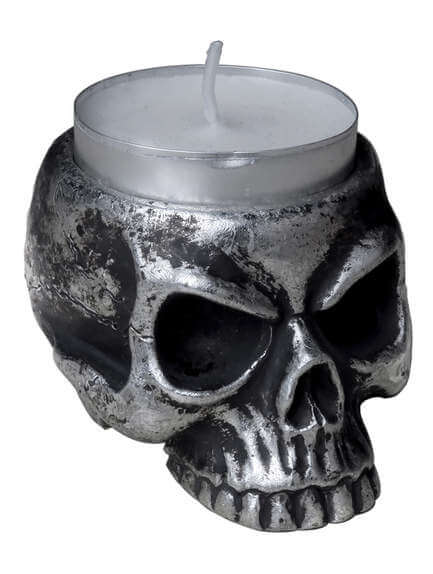 Skull tea light holder