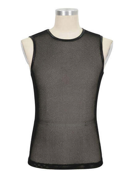 Sleeveless Mesh Top