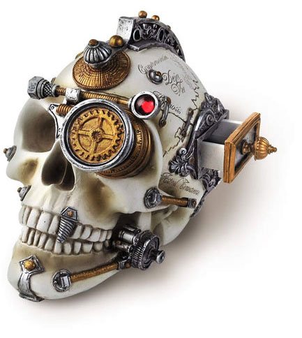 Erasmus Darwin's Steam-Cerebrum Skull
