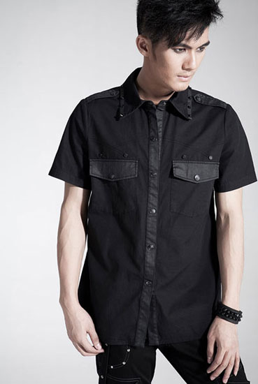 studded shirt men