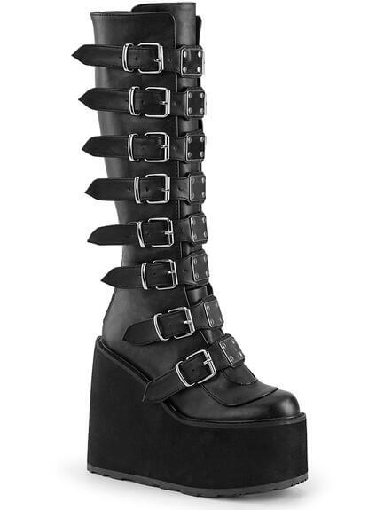 SWING-815 Black Metal Boots