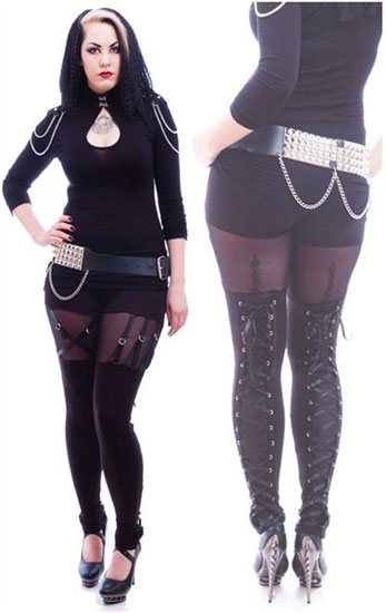 Gothic Venda Strap Leggings