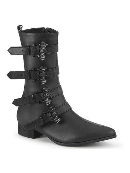 WARLOCK-110 Mid-Calf Pointy Toe Boots