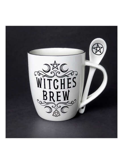 Crescent Witches Brew Cup and Spoon