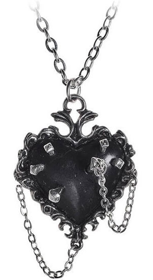 Witches Heart Pendant Necklace