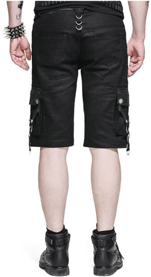 mens zipper pants shorts