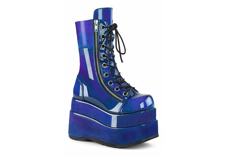 BEAR-265 Blue-Purple Platform Boots