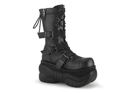 BOXER-230 Men's Black Platform Boots