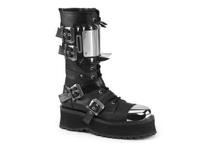 Gravedigger-250 Men's Mid-Calf Platform Boots by Demonia