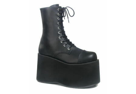 MONSTER-10 Black 5 inch Platform Boots