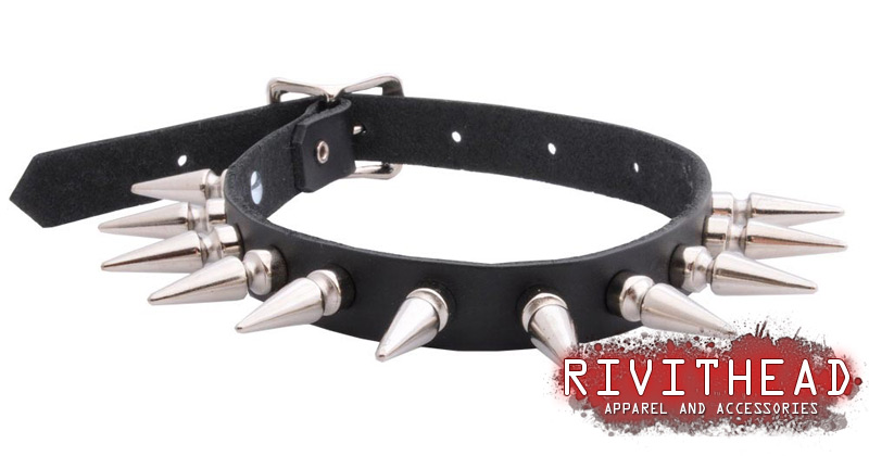 Spiked Leather Choker