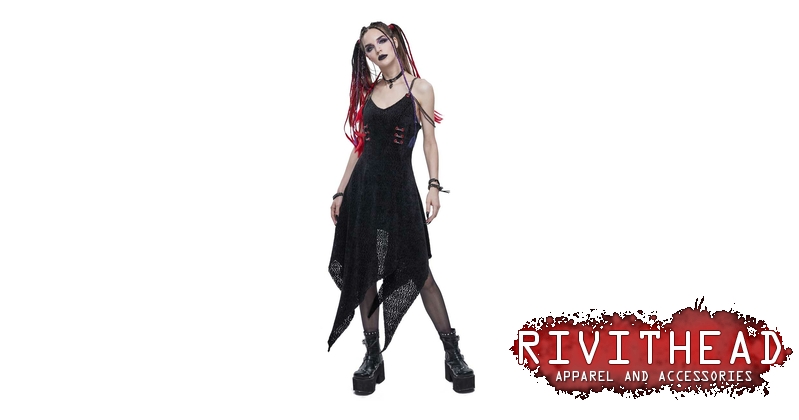 black dress with spikes Manetica Black Bow Mini Dress with Diamond Straps M main image 0