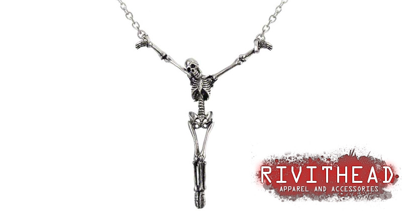 服/ファッション ALCHEMY GOTHIC: ALTER ORBIS pendant Alter Orbis Skeleton Pendant Necklace by Alchemy Gothic