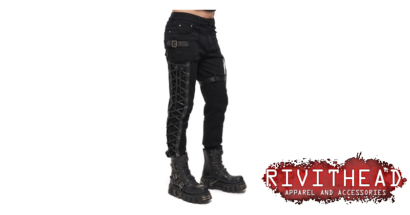 【KOOLOSET】Pin Nylon Strap Pants 56706918.jpg