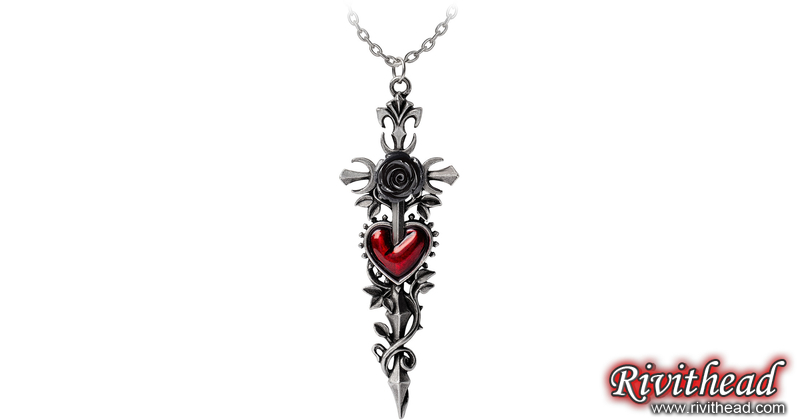 Elementary Crux Angelicus Cross Necklace by Alchemy Gothic