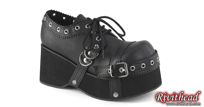 Pleaser demonia デモニア スニーカー 厚底 ラバーソール 10 cm
